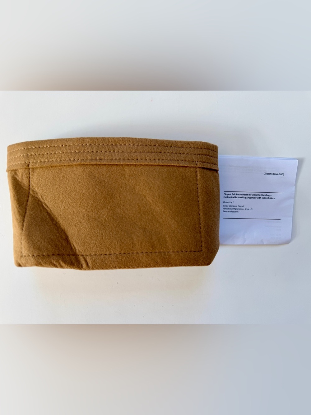 New / Unused - Felt Purse Organizer Insert for Louis Vuitton Croisette Bag